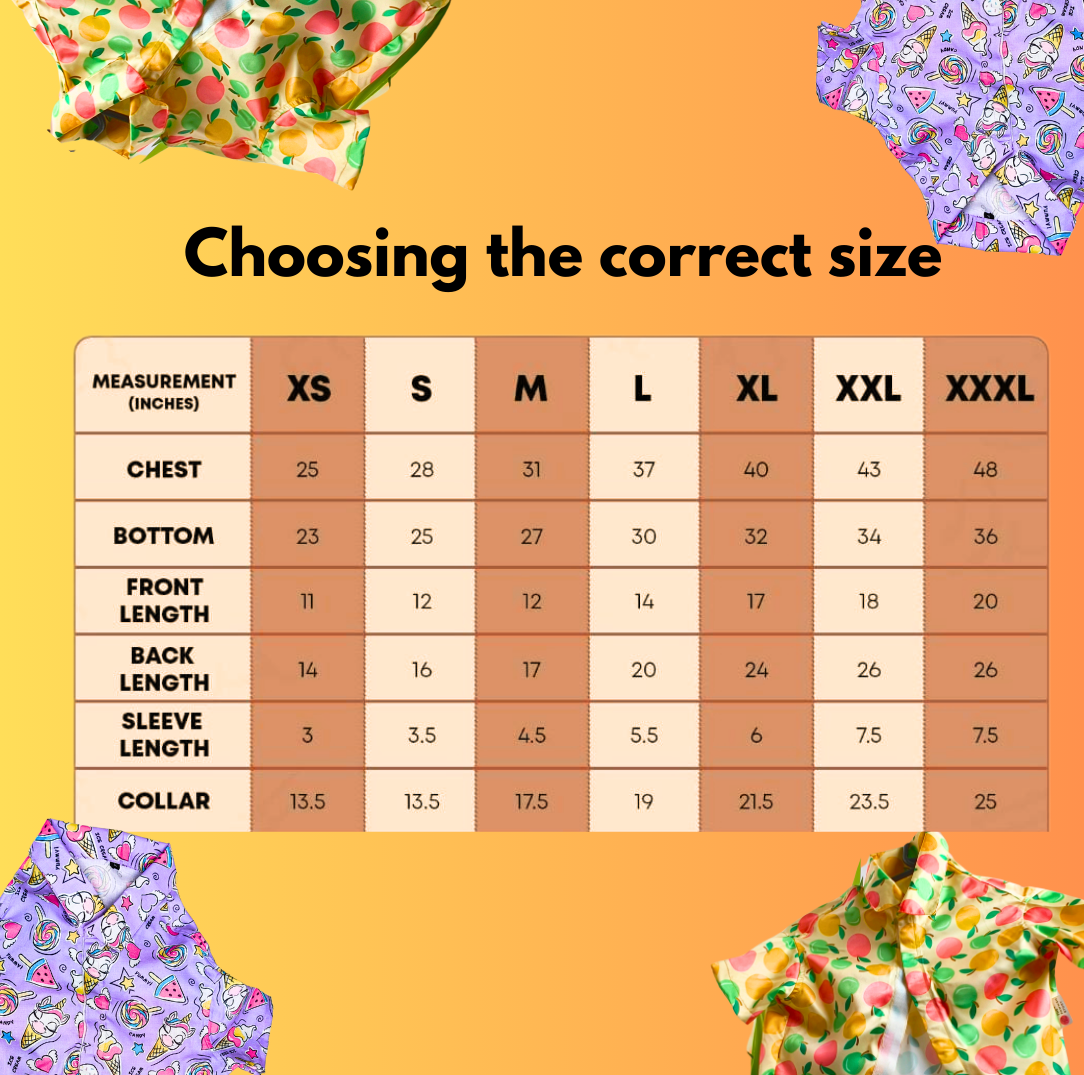 Halloween Print Shirt for Dogs, Breathable fabric, Easy Wear with Velcro Fitting